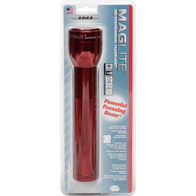 Maglite® S2D036 2 Cell D Flashlight Red