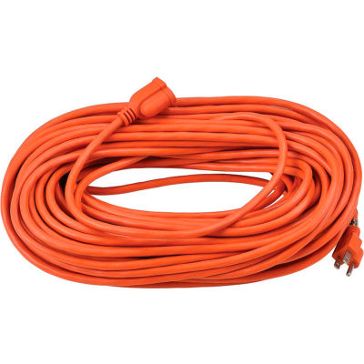 Global Industrial™ 100 Ft. Outdoor Extension Cord, 16/3 Ga, 10A, Orange ...