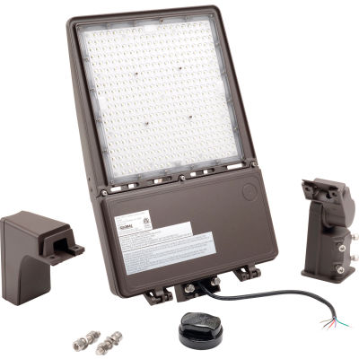 Global Industrial LED Area Contractor Pack 300W 36000 L 5000K Slipfitter Mount Brackets