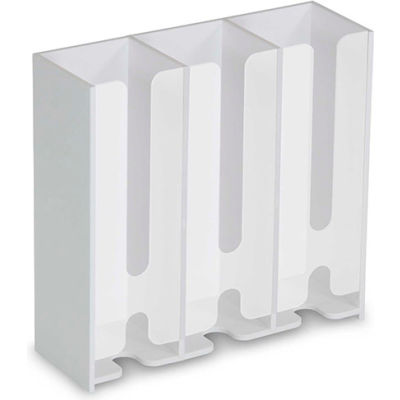 TrippNT 50249 Triple Petri Dish Dispenser 12"W x 5"D x 15"H, White