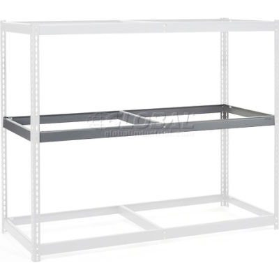 Global Industrial Additional Level For Wide Span Rack 60"Wx36"D No Deck 1200 Lb Capacity, Gray