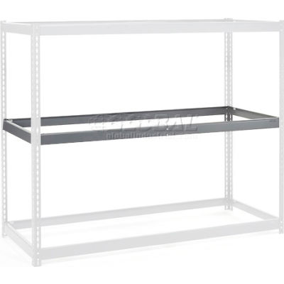 Global Industrial Additional Level For Wide Span Rack 48"Wx48"D No Deck 1200 Lb Capacity, Gray