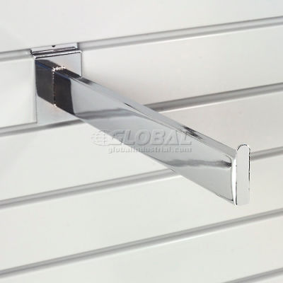 Global Industrial™ 12" Slat Wall Accessory Shelf Bracket Tubular - Pkg Qty 24