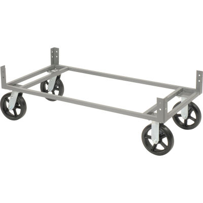 Global Industrial™ 48"Wx24"D Gray Dolly Base Without Casters