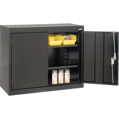 Sandusky Elite Series Desk Height Storage Cabinet EA11361830 - 36x18x30, Black