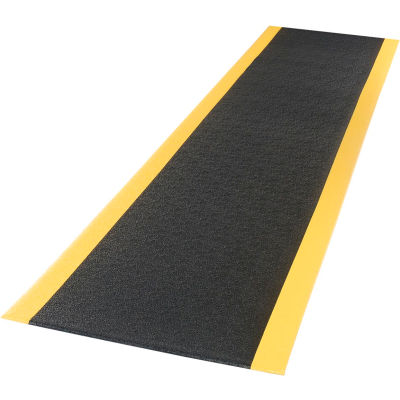 Apache Mills Soft Foot Anti Fatigue Mat 3/8" Thick 3' x 60' Black/Yellow