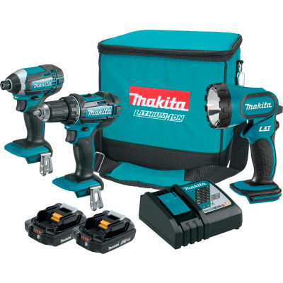 Makita CT320R 3pc Cordless 18V Compact Lithium-Ion Combo Kit (3 Piece)