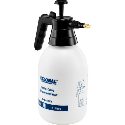 Global Industrial Sanitizing & Cleaning All Purpose Handheld Sprayer, 2 Liter Capacity