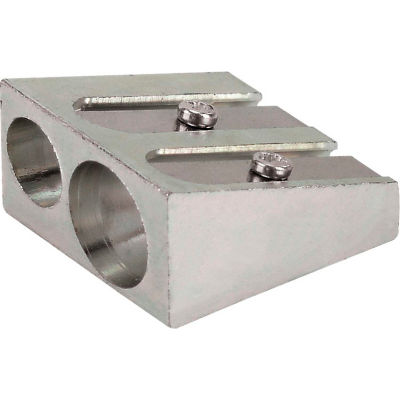 Dahle® 53485 Metal Wedge Double-Hole Pencil Sharpener - Pkg Qty 25