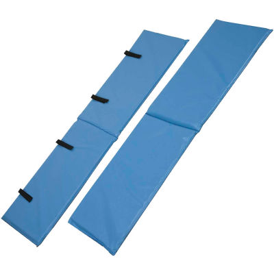 DMI® Vinyl Bed Rail Cushions with Non-Allergenic Cover, Blue, 1 Pair
