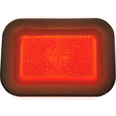 Buyers 3.125" Red Rectangular LED Marker/Clearance Light with Reflex Kit - 5623112