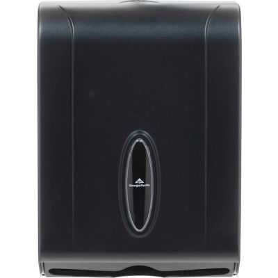 GP Georgia-Pacific Translucent Smoke Combination C-Fold/Multifold Paper Towel Dispenser - 56650/01
