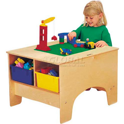 Jonti-Craft® KYDZ Building Table - Lego® Compatible with Colored Tubs