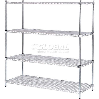 Nexel® Quick Adjust Poly-Z-Brite® Shelving 36"W x 18"D x 86"H