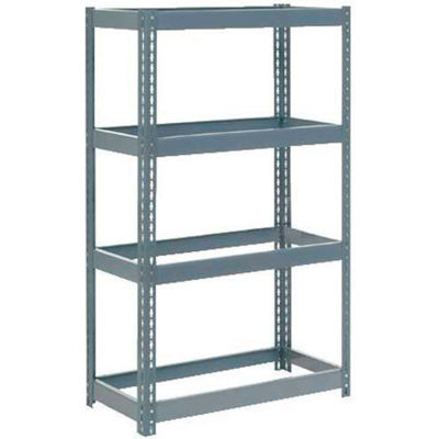 Global Industrial™ Extra Heavy Duty Shelving 36"W x 18"D x 60"H With 4 Shelves, No Deck, Gray