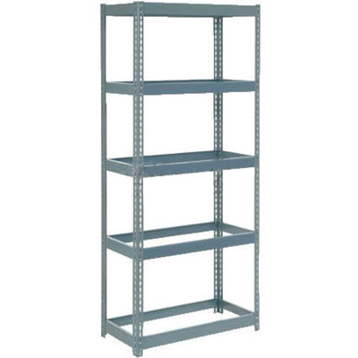 Global Industrial™ Extra Heavy Duty Shelving 36"W x 18"D x 60"H With 5 Shelves, No Deck, Gray