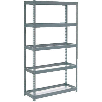 Global Industrial™ Extra Heavy Duty Shelving 48"W x 24"D x 96"H With 5 Shelves, No Deck
