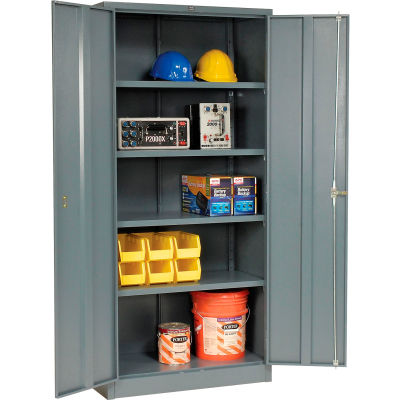 Global™ Storage Cabinet Easy Assembly 36x18x78 Gray
