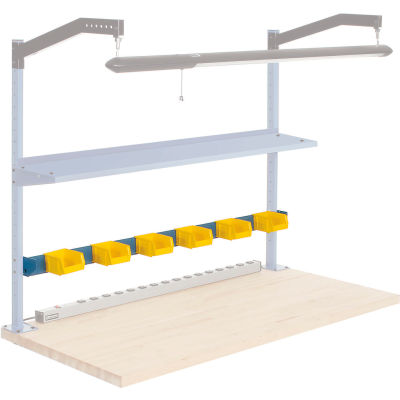 Global Industrial 72"W Bin Rail- Blue