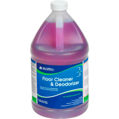 Global Industrial Floor Cleaner & Deodorizer - Case Of Four 1 Gallon Bottles