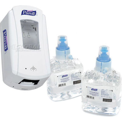 Purell LTX Hand Sanitizer Dispenser Starter Kit With Refill, 10-1/2" x 5-3/4" x 4", 1200mL Capacity