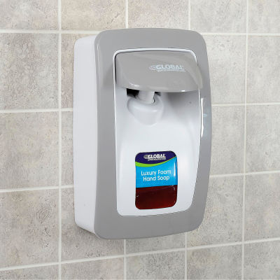 Global Industrial™ Hand Soap Starter Kit W/ FREE Dispenser - White/Gray