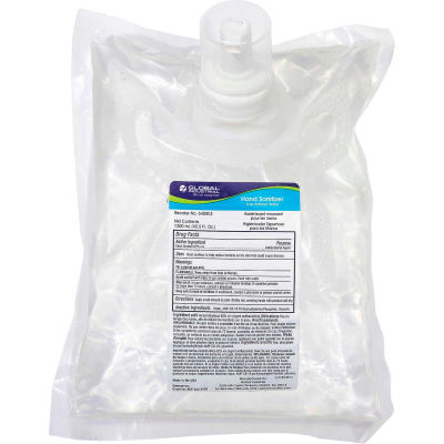 Global Industrial Instant Foam Hand Sanitizer Refill, 1200mL, 6 Per Case