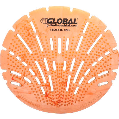 Global Industrial Urinal Screen - Citrus 10 Screens/Case