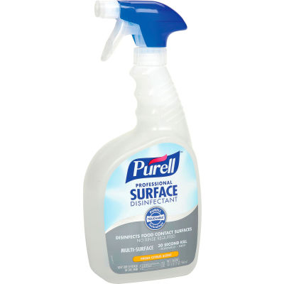 Purell Professional Surface Disinfectant, 32 oz. Trigger Spray Bottle, 3 Bottles/Case - 3342-03
