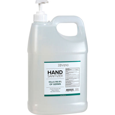 Alcohol Gel Hand Sanitizer - Gallon Bottle w/ One Pump, Lavender Scent - 4 Bottles/Case - WC-30008
