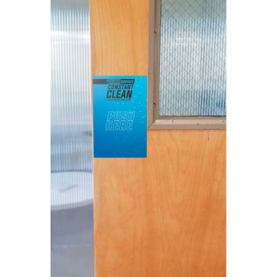 Global Industrial™ V-Guard Constant Clean Antimicrobial Door Push Pad, 6" x 9", 10/Pack