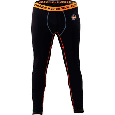 Ergodyne N-Ferno® 6480 Thermal Base Layer Bottoms, Black, Medium
