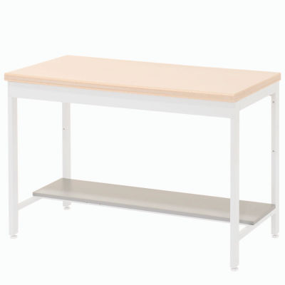 Global Industrial Lower Shelf Plastic Laminate for Euro Bench- 48"W x 12"D - Gray