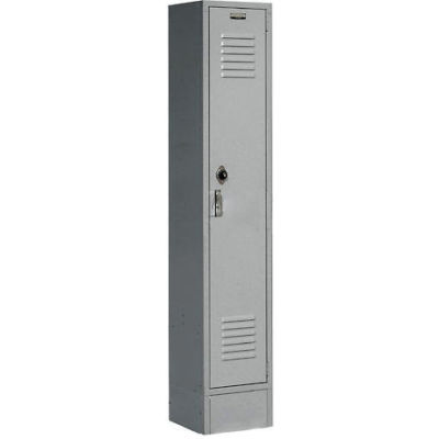Global Industrial™ Paramount® Single Tier 1 Door Locker, 12"Wx12"Dx60"H, Gray, Unassembled