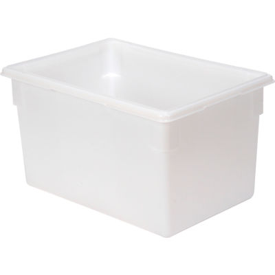 Rubbermaid 3501-00 White Plastic Box 21.5 Gallon 18 x 26 x 15 - Pkg Qty 6