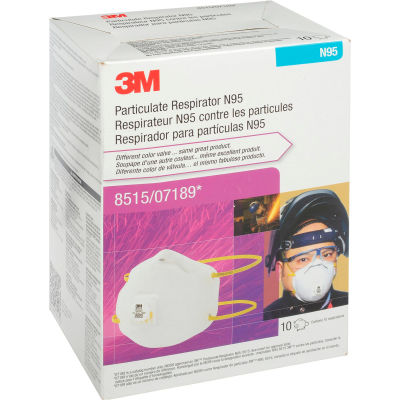 3M™ 8515/07189(AAD) N95 Disposable Particulate Welding Respirator, 10/Box