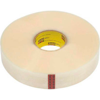 3M Scotch® 371 Machine Length Carton Sealing Tape 3" x 1000 Yds. 1.8 Mil Clear - Pkg Qty 4