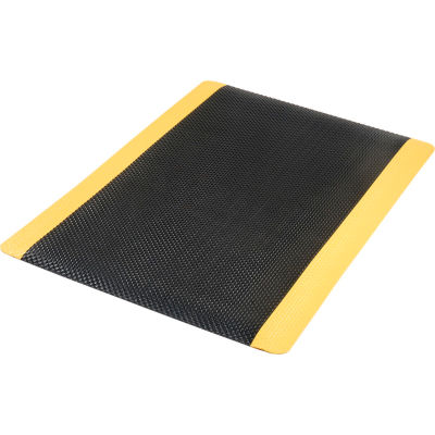 Apache Mills Supreme Sliptech Mat 11/16" Thick 3' x 5' Black/Yellow Border