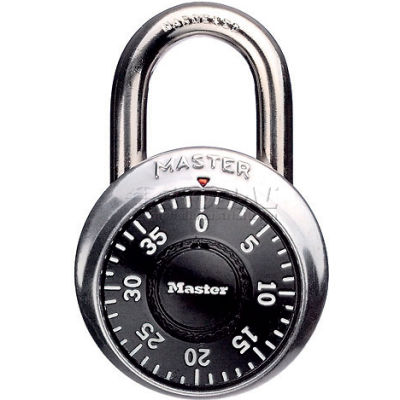 Master Lock® No. 1502 Combination Padlock 3/4" Shackle - No Control Key access - Pkg Qty 5