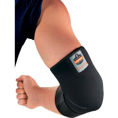 Ergodyne® Proflex® 655 Neoprene Elbow Sleeve with Strap, Black, XL