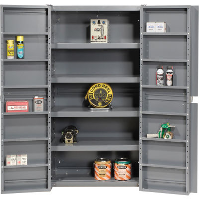 Global Industrial™ Storage Cabinet With Interior Shelving, Gray, 38"W x 24"D x 72"H