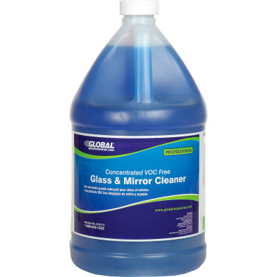 Global Industrial™ Concentrated VOC Free Glass & Mirror Cleaner, Gallon Bottle, 2 Bottles