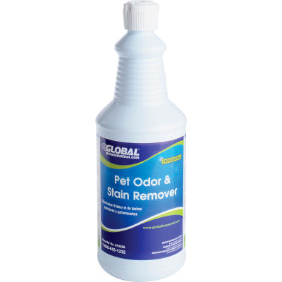 Global Industrial Pet Odor & Stain Remover - Case Of Twelve 1 Quart Bottles