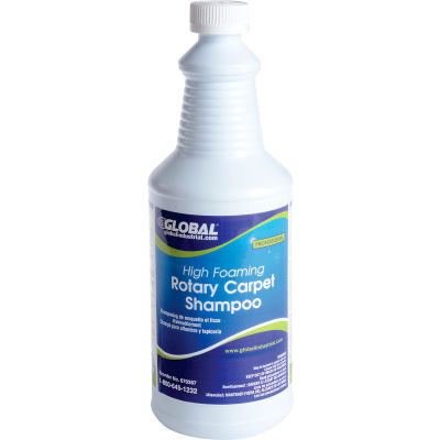 Global Industrial High Foaming Rotary Carpet Shampoo - Case Of Six 1 Quart Bottles