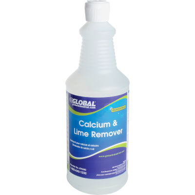 Global Industrial Calcium and Lime Remover - Case of Six Quart Bottles