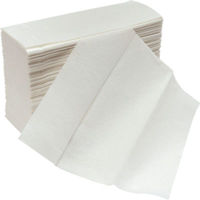 Global Industrial Multifold Paper Towels, White - 250 Sheets/Pack, 16 Packs/Case