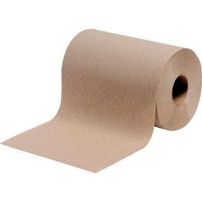 Global Industrial Roll Paper Towels, Natural - 350'/Roll, 12 Rolls/Case