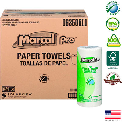 Etiquette® Household Paper Towels - 85 Sheets/Roll, 30 Rolls/Case