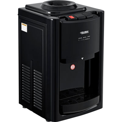 Global Industrial® Tri-Temp Countertop Water Dispenser, Black