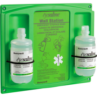 Honeywell Eye And Face Wash 16 Oz. Two Bottle Station